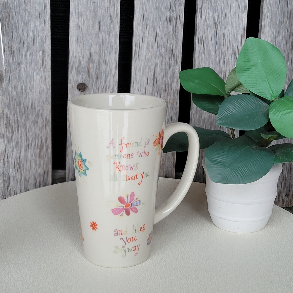 Natural Life Floral Ceramic Mug with Inspirational Quote - Picture 8 of 9